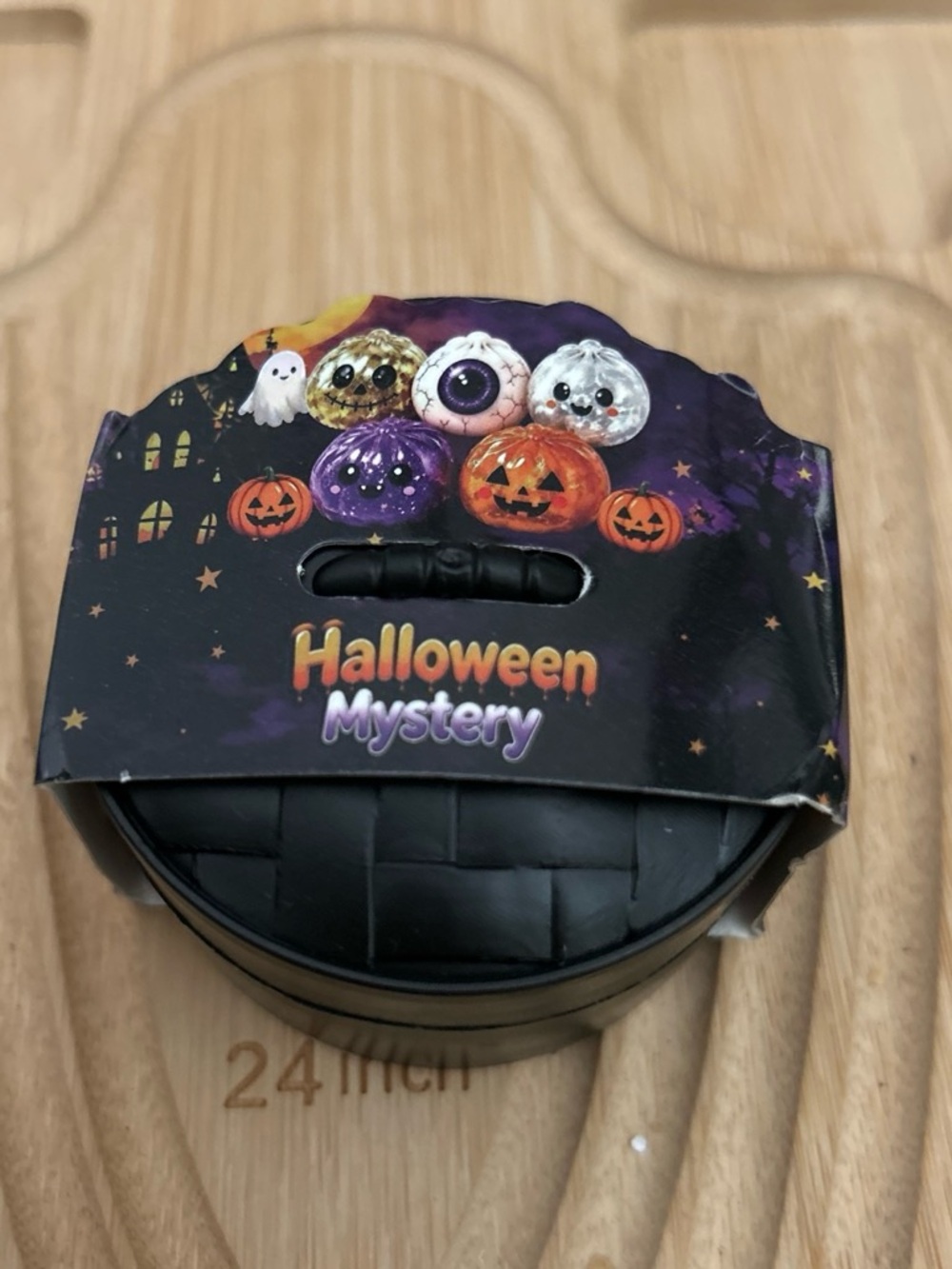 Halloween Pumpkin Glitter Squishy mini dumpling - Orange - Picture 2 of 2
